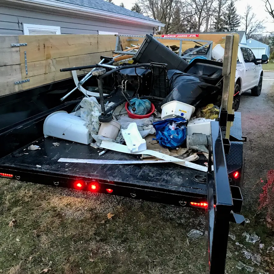 Roll-off dumpster delivered to a residential driveway in Bethlehem